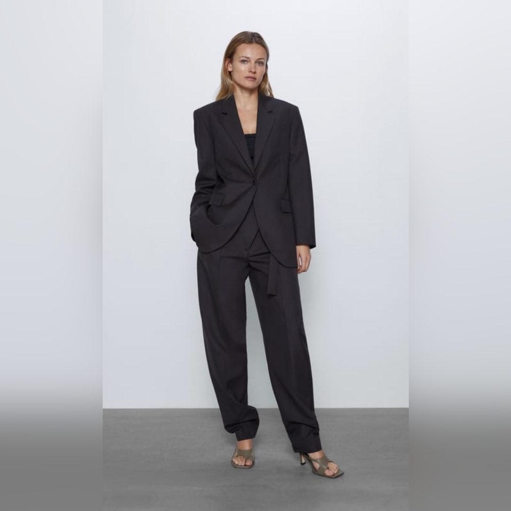 Zara Straight Cut Wool Blazer